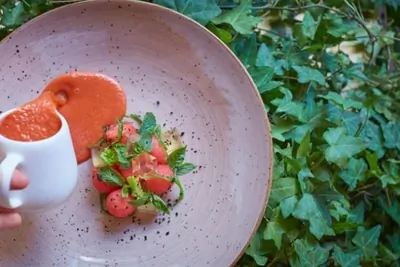 Арбузный гаспачо от ресторана Тарантино