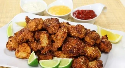 Куриные наггетсы с соусом терияки