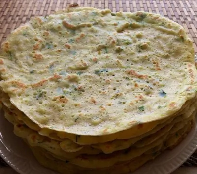 Блины из кабачков с зеленью