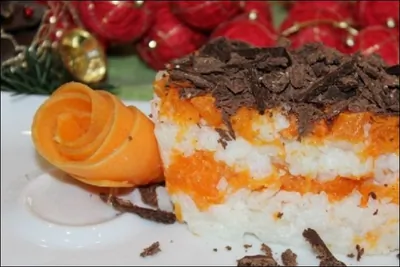 Рисово-тыквенная запеканка