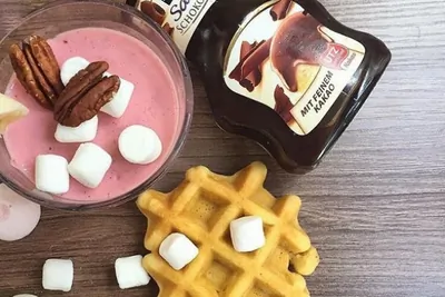 Творожное суфле из клубники