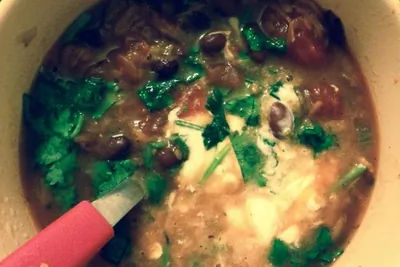 Вегетарианский фасолевый суп