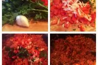 Борщ на курином бульоне