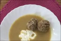 Суп-пюре с фрикадельками