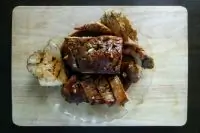 Духовая свинина по-вустерширски