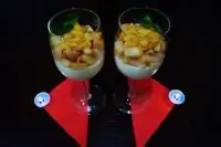 Панна-котта с персиками