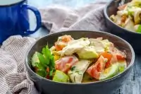 Быстрое рагу из кабачков с куриным филе