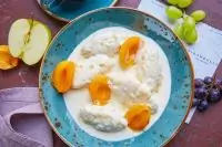 Ленивые вареники с абрикосами