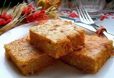 Низкокаллорийная творожная запеканка с морковью