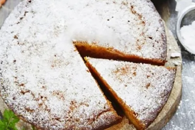 Морковный пирог с грецким орехом