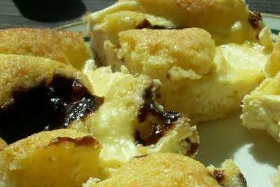 Творожный пирог с джемом