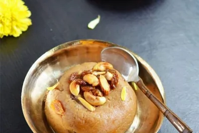 Халава из манки с орехами и изюмом