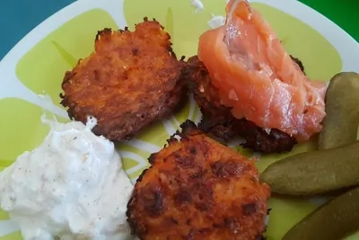 Морковно-сырные оладьи