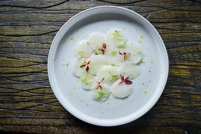 Карпаччо из мурманского гребешка