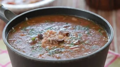 Суп из баранины с рисом по-армянски