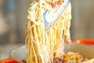 Запеченные спагетти с сыром