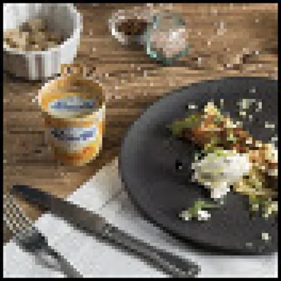 Омлет с лососем и творожным сыром