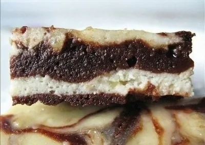 Брауни с бананом и творогом