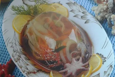 Заливное из кальмаров