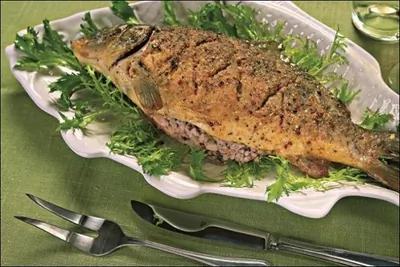 Фаршированный карп по-старорусски