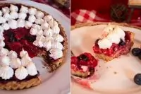 Ягодный тарт с меренгой