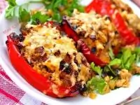 Перцы фаршированные фетой и томатами