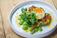 Оладьи из кабачков с красной икрой