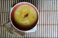 Тыквенный суп с вялеными помидорами