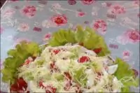 Слабосоленая семга с яблоком