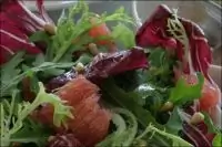 Зеленый салат с грейпфрутом