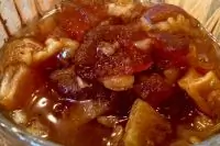 Варенье из яблок с грецкими орехами, коньяком и пряностями