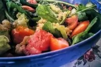 Булгур со свежими овощами