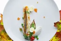 Салат со скумбрией и осенними овощами