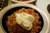 Ленивые голубцы с брусникой