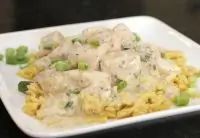 Куриное филе со сметаной и карри