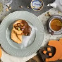 Тыквенные маффины с морковным кремом и карамелью