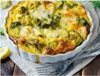 Запеканка с куриной грудкой и брокколи