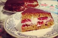 Морковный пирог с творожной прослойкой