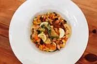 Осеннее рагу с фасолью и тыквой