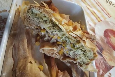 Пирог с тунцом с тестом фило