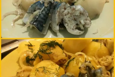 Маринованная скумбрия с ароматным маслом