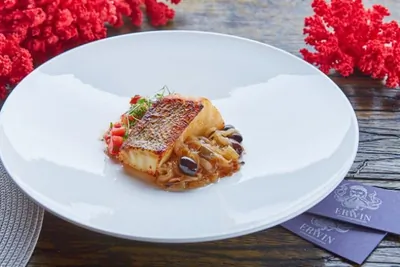 Архангельский клыкач в мисо соусе