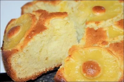 Пирог с ананасами