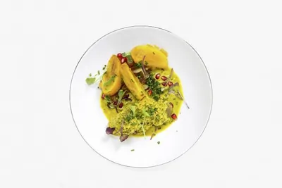 Сациви с курагой и хурмой