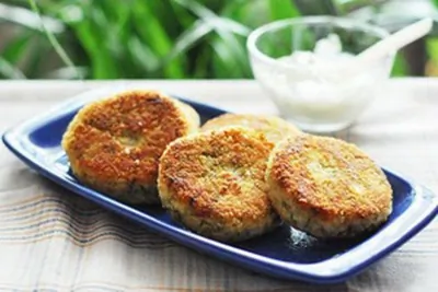 Пшенные биточки с сыром