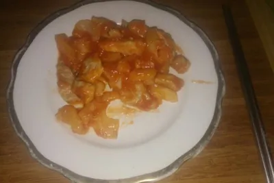 Кисло-сладкая свинина с ананасами