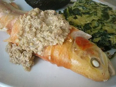 Форель с орехами по-армянски