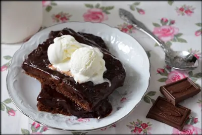 Шоколадно-миндальный пудинг