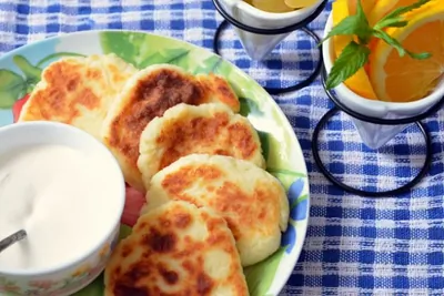 Оладьи манные