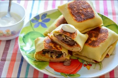 Блинчики с печенью